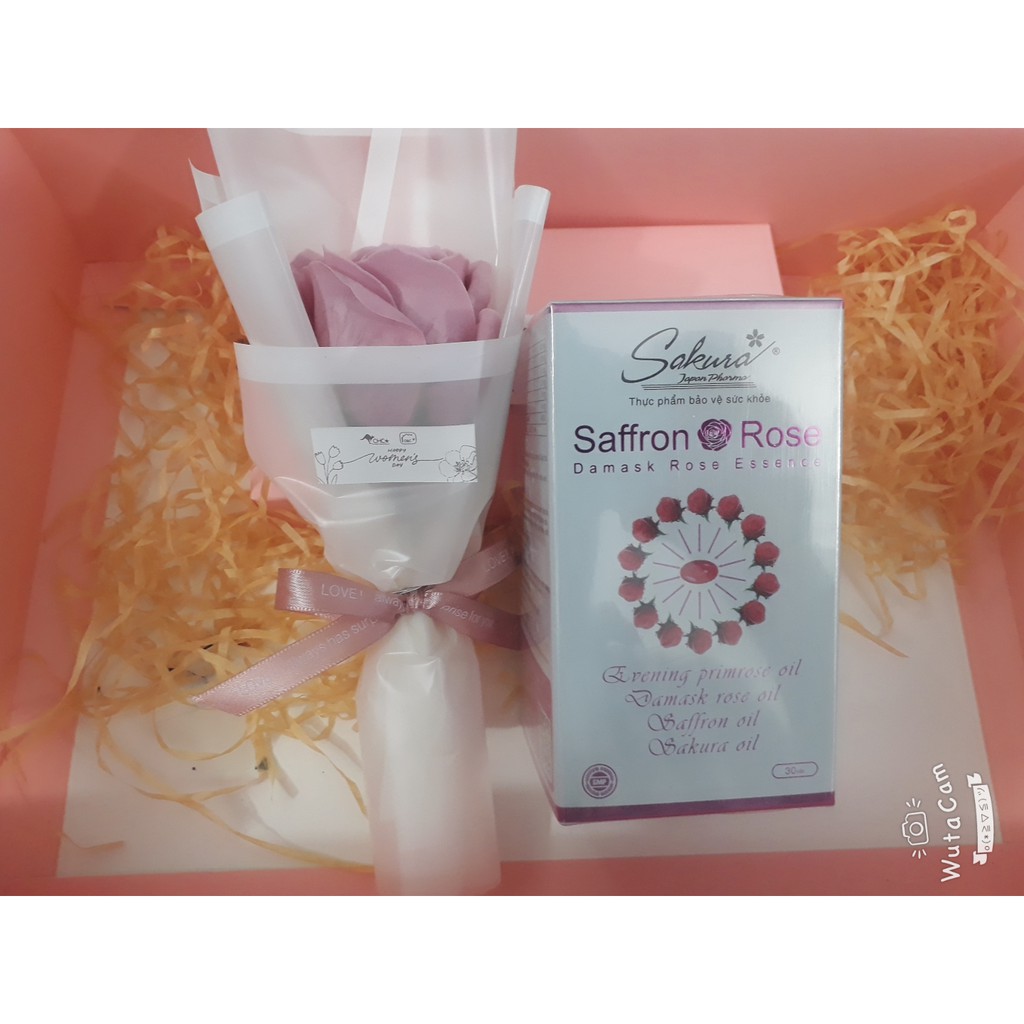 (CHÍNH HÃNG) Viên uống TINH DẦU HOA ANH THẢO Saffron Rose, hạn chế lão hóa, giảm nám sạm da và làm đẹp da