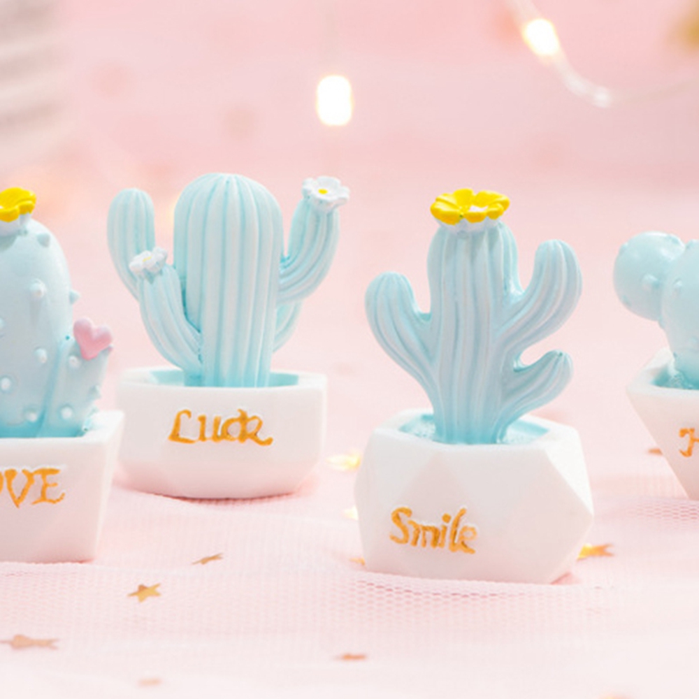 EPOCH Set 1 / 5 Mô Hình Cây Xương Rồng Mini Dễ Thương Trang Trí Sân Vườn