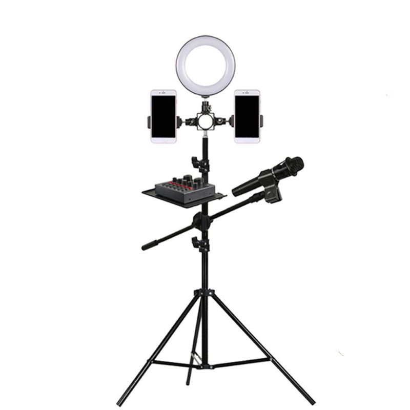 Giá Đỡ Điện Thoại / Mic Hát Karaoke Dạng Kẹp Tiện Dụng Cho Phòng Phát Sóng Trực Tiếp