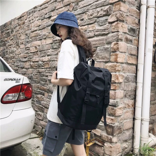 Balo Unisex đơn giản cho nam và nữ  HÀNG CÓ SẴN - dù cái mũ