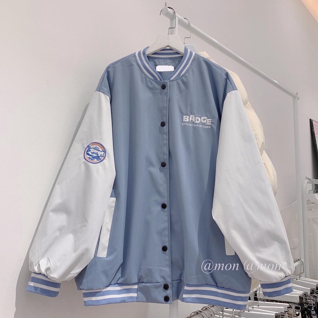 201076 Áo khoác bomber nữ - freesize form rộng 2 lớp dày dặn, áo khoác nữ thời trang ulzzang