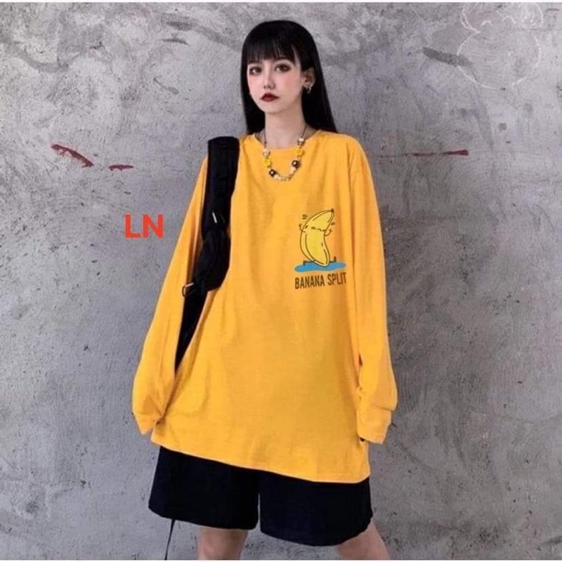 Áo 3D quả chuối tay dài LN11