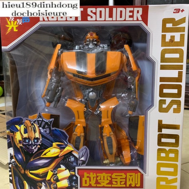 Lắp ráp người máy biến hình transformers Bumblebee cỡ siêu lớn (ảnh thật)