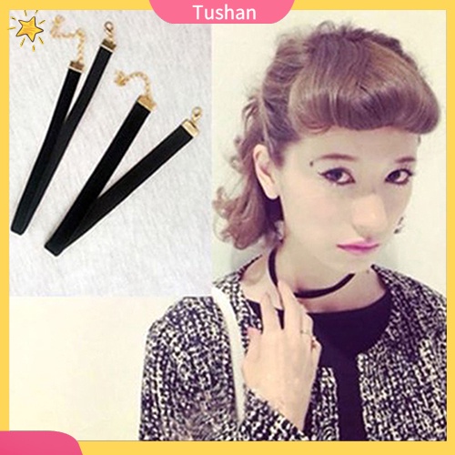 Vòng cổ choker nhung đen phong cách retro đơn giản xinh xắn cho nữ