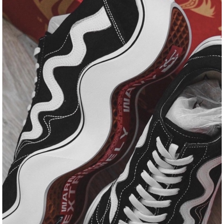 GIÀY VAN.S TYGA WAVY BABY OLD BLACK WHITE LAI AU