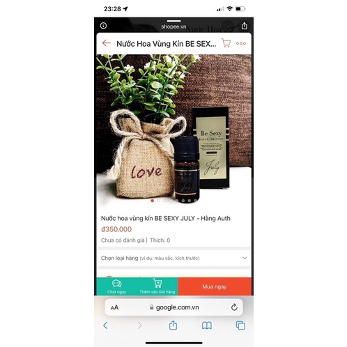 Nước hoa vùng kín Secret sexy July Hàn Quốc 2 màu