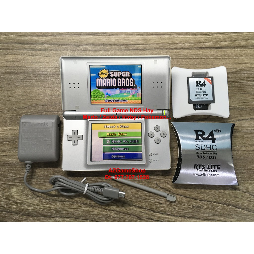 Máy Chơi Game Nintendo DS Lite NDS Full Game GBA/GBA/NDS/NES/SNES... Đầy Đủ Phụ Kiện