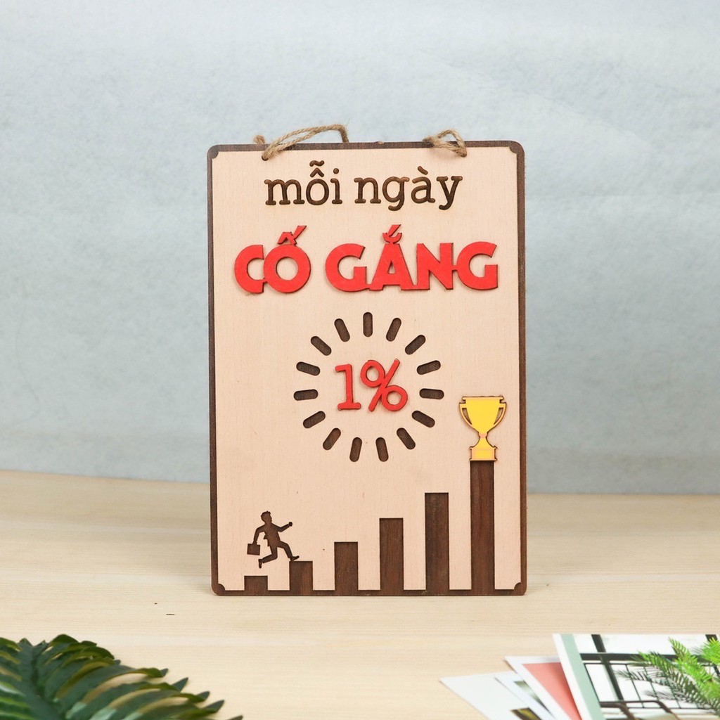 Bảng gỗ trang trí decor slogan cửa hàng ,văn phòng ,công ty ,quán cà phê ,nhà hàng.