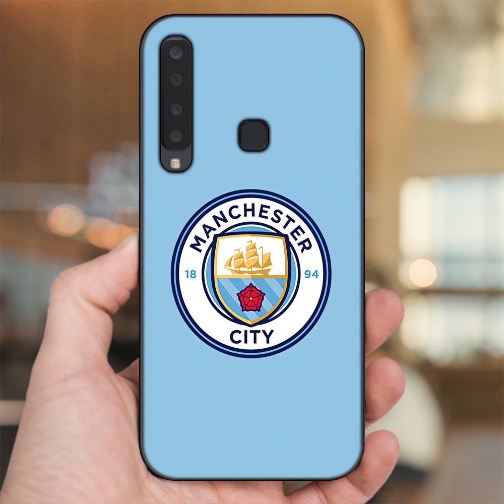 Ốp lưng Samsung A9 2018 viền đen in hình Manchester City MC