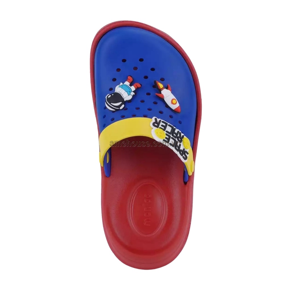Sục nhựa đúc bít mũi mềm Thái Lan bé trai MONOBO - Moniga DN01 Kids - Space Racer
