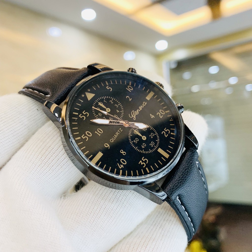 ĐỘC_QUYỀN_Đồng Hồ Nam GENEVA Thể Thao Dây Da Cao Cấp Nam Tính | BigBuy360 - bigbuy360.vn