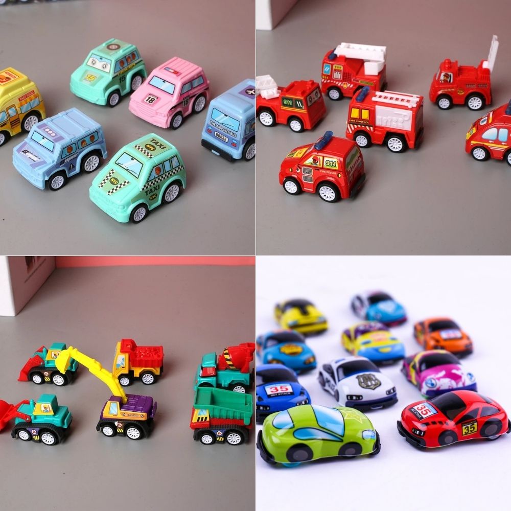 Set 6 đồ chơi mô hình xe hơi mini độc đáo dành cho bé