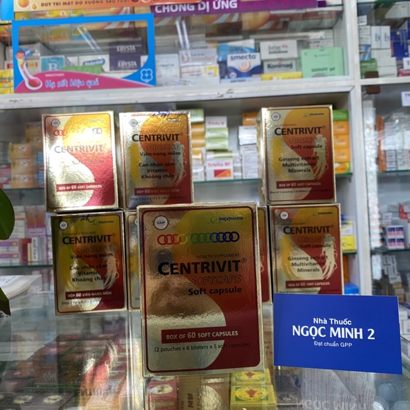 ✅ [Chính Hãng] Centrivit Ginseng viên nang mềm cao nhân sâm vitamin khoáng chất