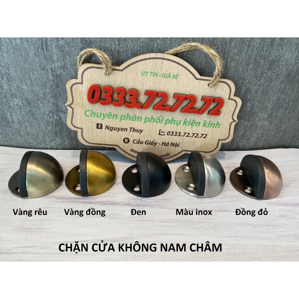 Chặn cửa bán nguyệt, nam châm, gắn sàn giúp hạn chế va đập cho cánh cửa, an toàn - inox chuẩn, rất bền