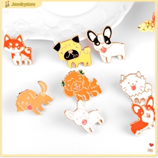 {jewelrystore} Ghim cài áo hình chú chó hoạt hình đáng yêu