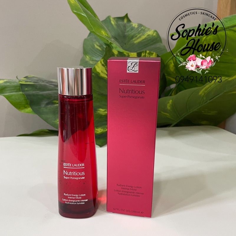 200ml - Nước thần lựu đỏ Estee Lauder Nutritious Super Pomegranate Energy Lotion