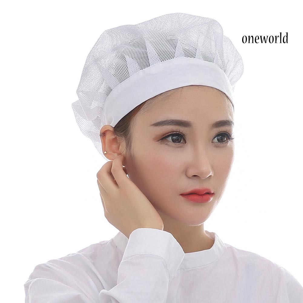 Mũ Đầu Bếp Phối Lưới Thoáng Khí Có Thể Điều Chỉnh Kích Thước