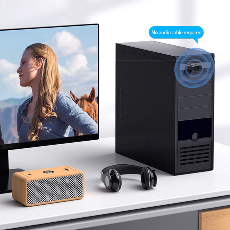 Usb Truyền Nhận Tín Hiệu Bluetooth 5.0 Không Dây 4 Trong 1 Giắc Cắm 3.5mm AUX BT Dùng Trong Xe Hơi / TV