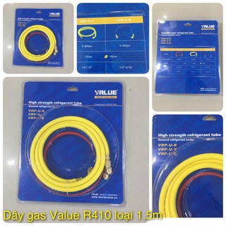 Bộ Dây Gas VALUE Model R410 VRP-U-R/Y/B (1 Bộ = 3 Sợi 150Cm)