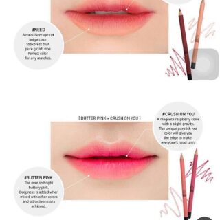 Hộp 12 son bút chì 3ce drawing lip pen kit