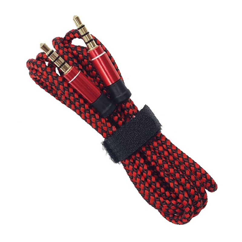 Dây cáp nối đầu jack 3.5mm qua âm thanh nổi AUX cho xe hơi 1.5m / 3m