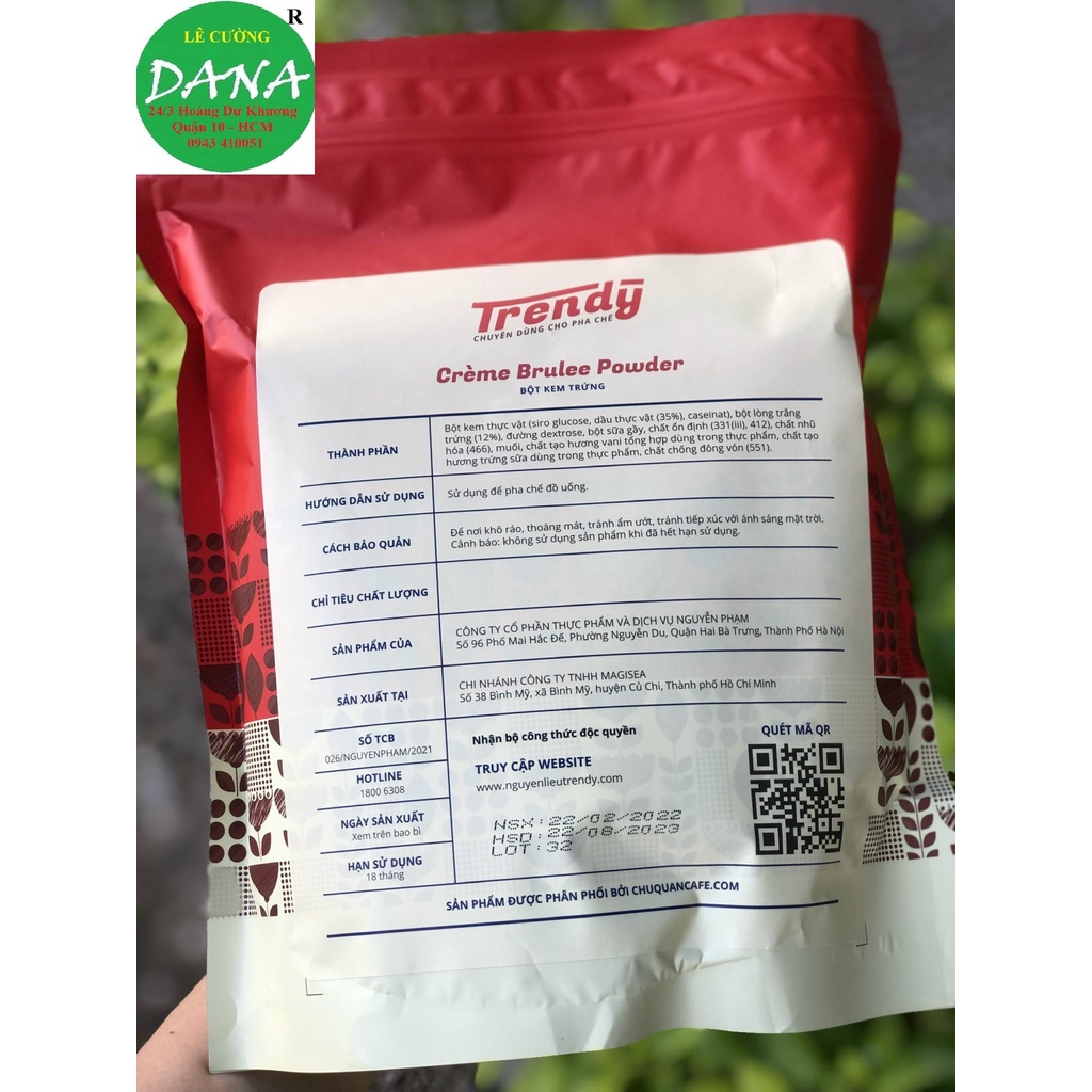 Bột kem trứng Trendy 100g