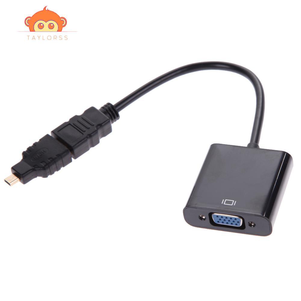 Giắc Chuyển Đổi Từ Taylor 1080p Micro Hdmi / Mini Hdmi / Hdmi Sang Vga