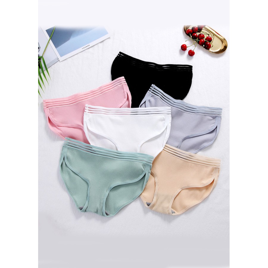 Quần lót nữ gân tăm viền chéo KIZME KQG02 | BigBuy360 - bigbuy360.vn