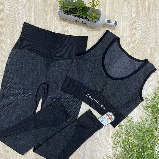 Bộ Quần Áo Tập Gym - Yoga -Aerobic Thun Dệt Kim