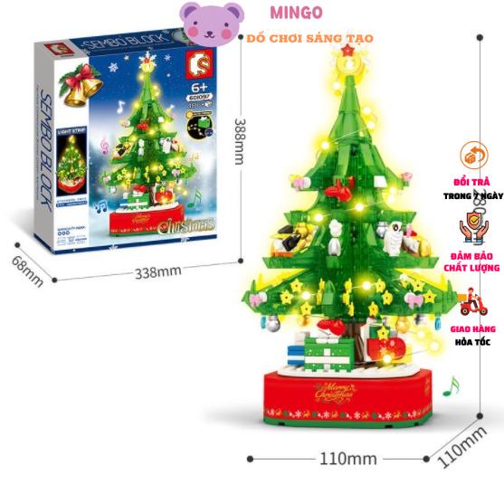 Bộ xếp hình lego cây thông noel trang trí Giáng sinh Quà tặng trẻ em lego 601097 Đồ chơi cho bé Cây thông Noel