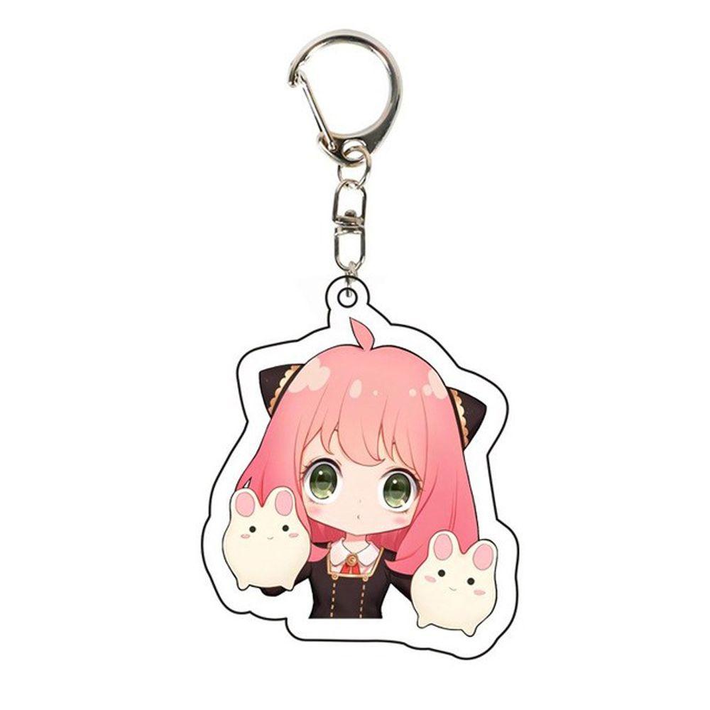 Rebuy1 Móc Khóa Acrylic Hai Mặt Họa Tiết Anime