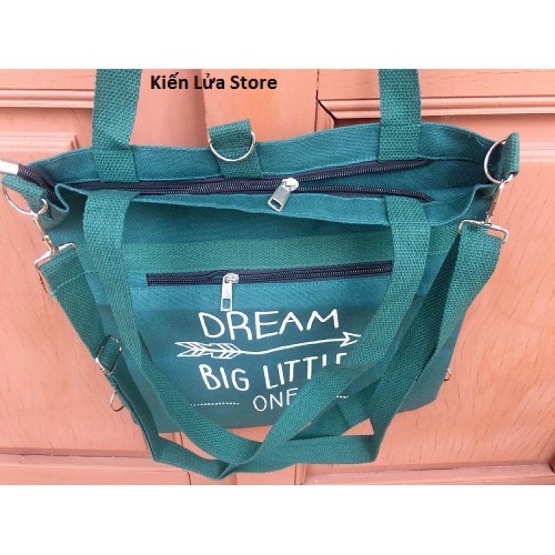 Túi Tote Vải Canvas DREAM BIG LITTLE ONE