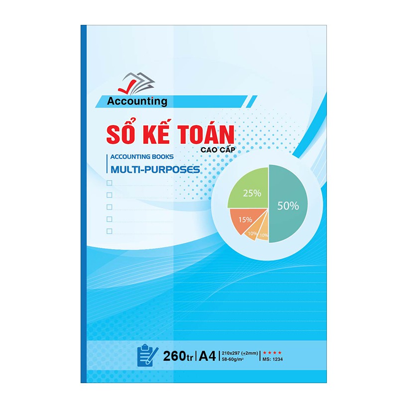 sổ kế toán tổng hợp Hải Tiến 260trang