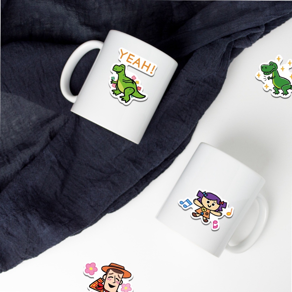 Bộ 50 Miếng Dán Hoạt Hình Disney Chống Nước Trang Trí Laptop/Guitar/Điện Thoại/Ván Trượt Không Thấm Nước