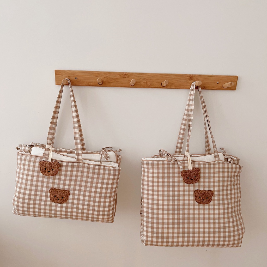 Túi Ngủ Gấp Gọn Hình Gấu Hàn Quốc Cho Bé