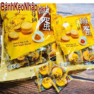 Bánh quy trứng muối đài loan bịch 500gr date mới