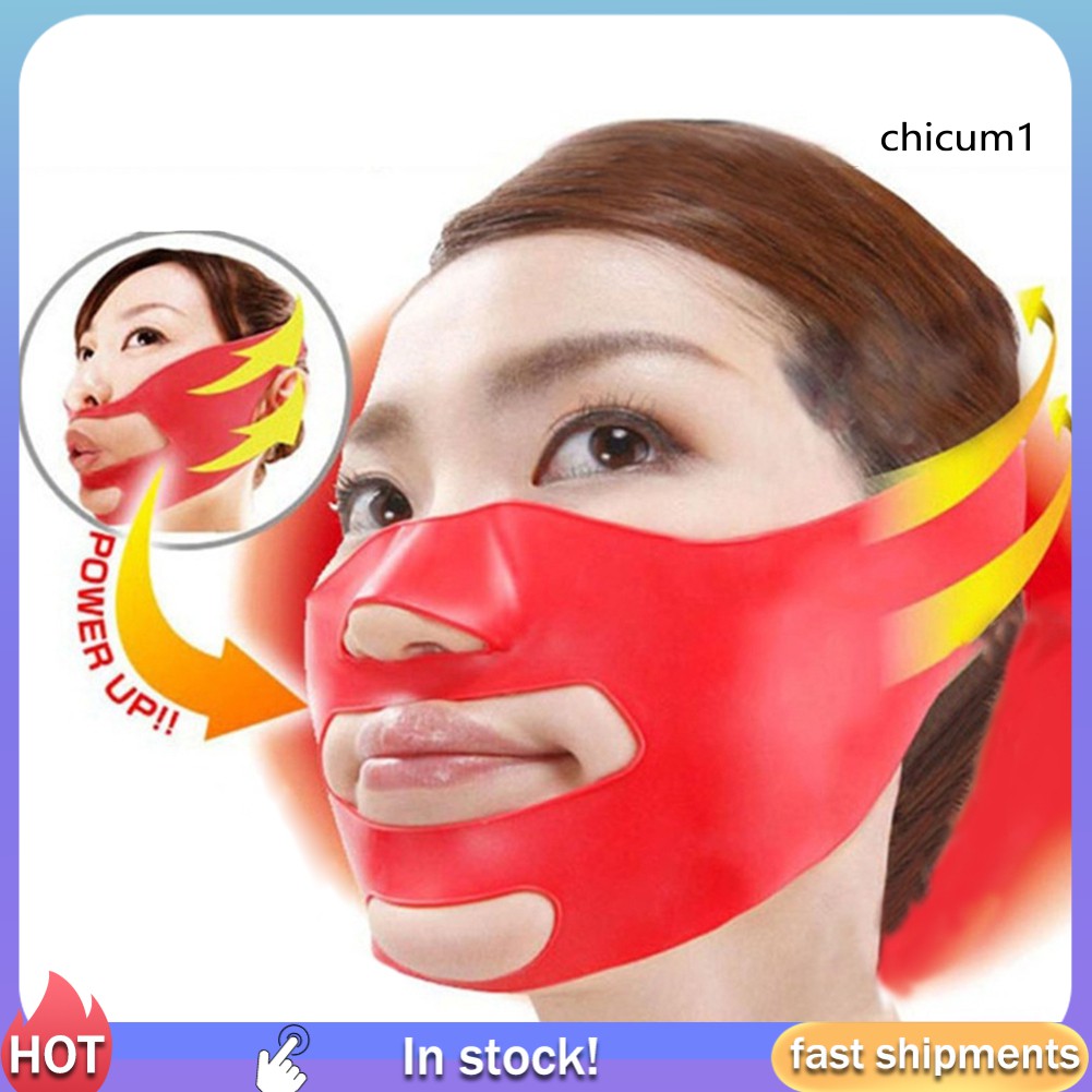 [Hàng mới về] Đai định hình mặt chữ v 3d giúp khuôn mặt thon gọn chất liệu silicon