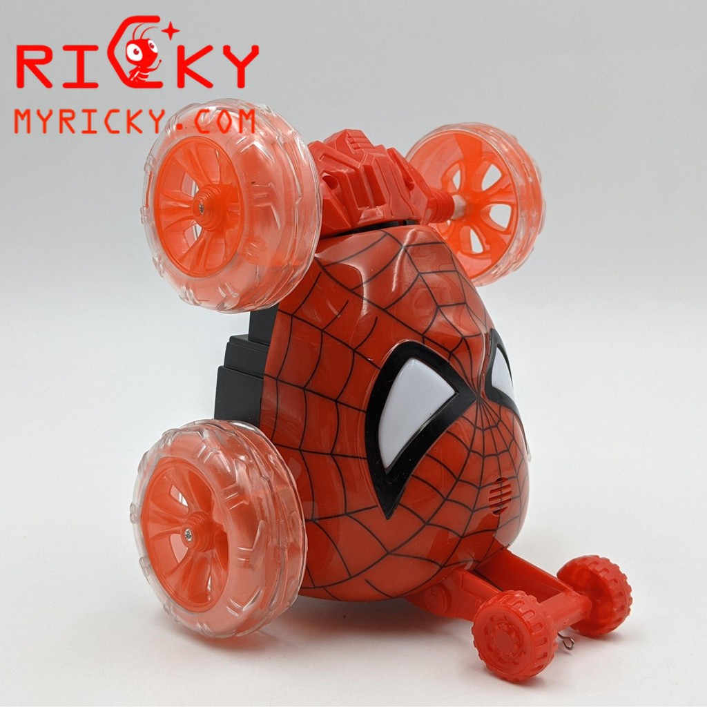 Xe điều khiển nhào lộn Spider Man ĐÈN + NHẠC