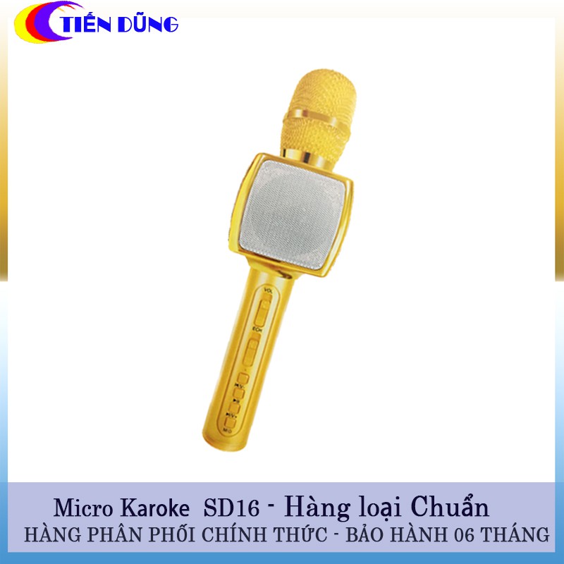 [Mã ELHACE giảm 4% đơn 300K] MIC KARAOKE SD16 PHIÊN BẢN NÂNG CẤP SD10 VÀ SD11 HÀNG CHUẨN