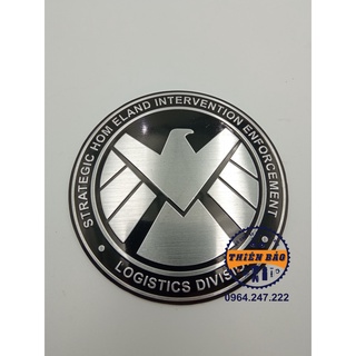 Tem dán xe logo Shield Vector Decal dán xe thân trắng nền đen #9