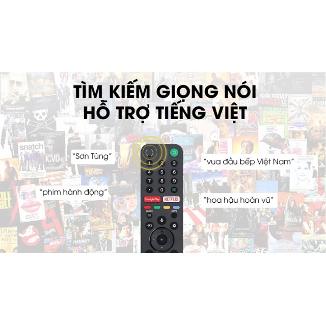 ĐIỀU KHIỂN TIVI SONY GIỌNG NÓI RMF-TX500P (HÀNG CHÍNH HÃNG 2019)