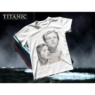 Áo thun Cotton Unisex - Movie - Titanic - tranh vẽ jack và rose