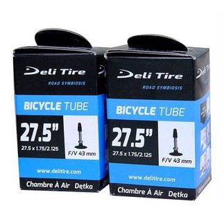 Ruột xe đạp 27.5 inch deli 1.75-2.15 van pháp / van mỹ