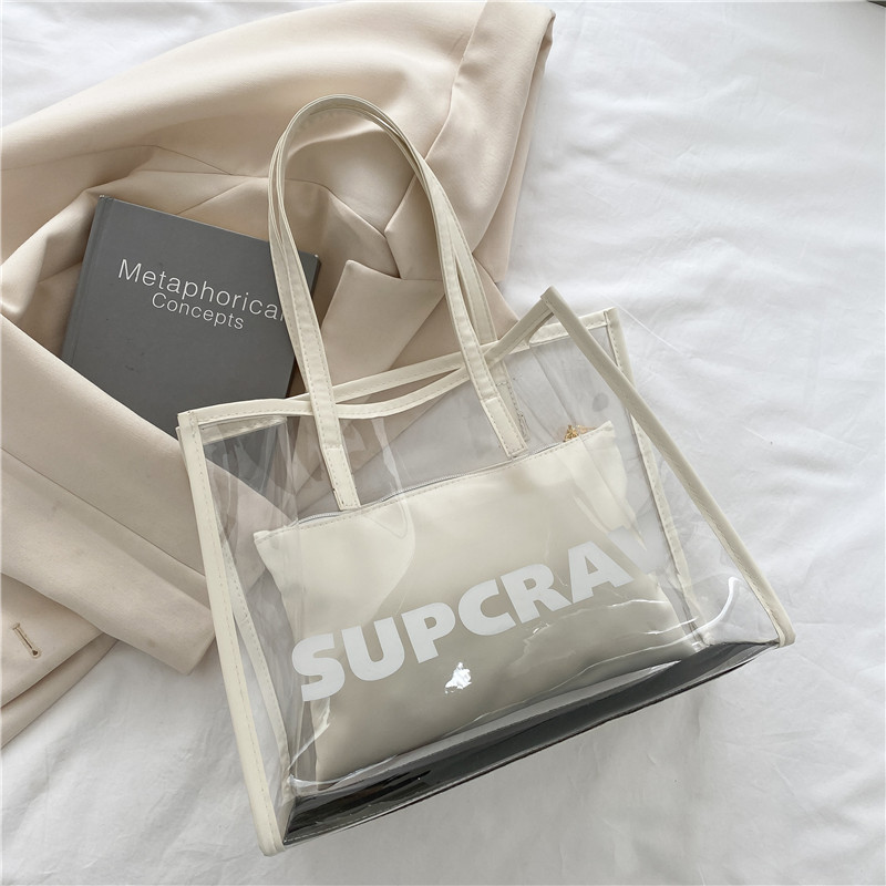 Túi Xách Nữ Trong Suốt Cỡ Lớn Thời Trang Hè 2021