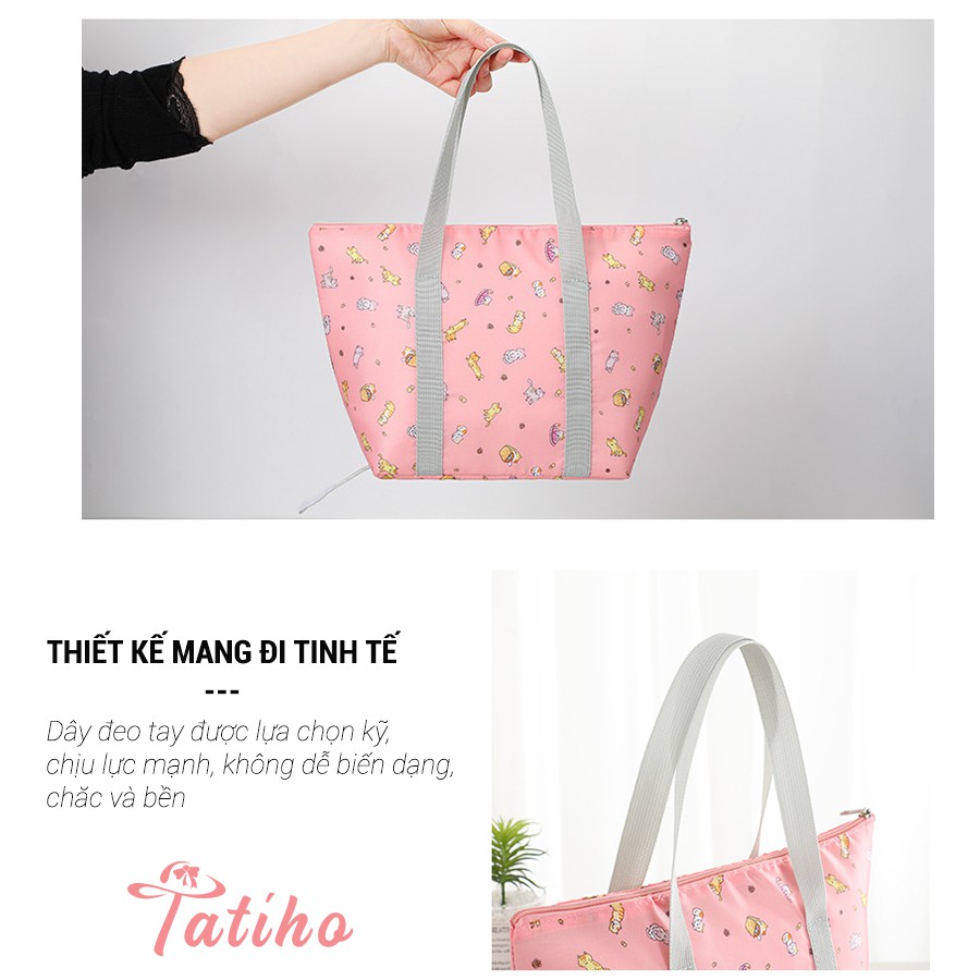 [Hàng Xịn, Giá Tốt] Túi Giữ Nhiệt Đựng Cơm Cao Cấp Chống Nước Vải Oxford 1000D 24x14x25cm - Lunch Bag - Mã TG005