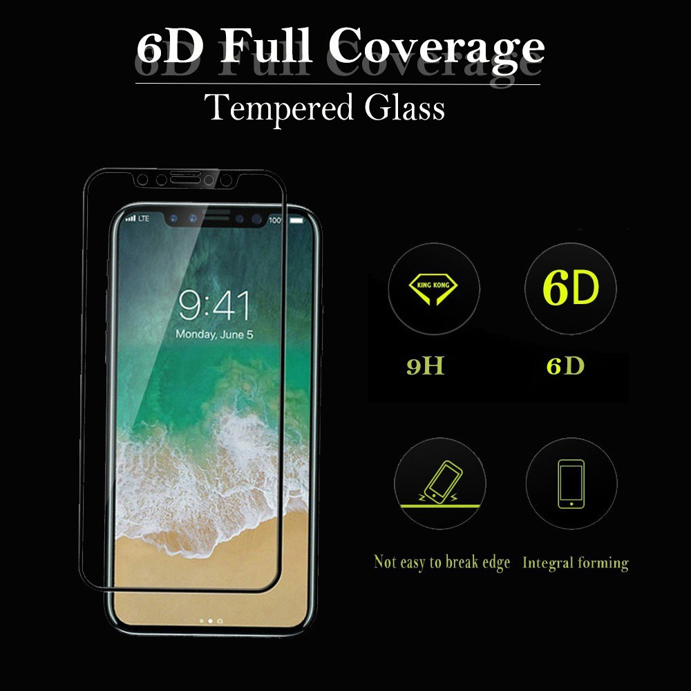 Kính Cường Lực 9d Viền Cong Dùng Cho Iphone 14 Pro Max 13 Pro Max 12 11 Pro XS Max 8 7 Plus S