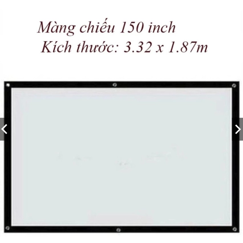 Màn chiếu 150 inch cỡ lớn xếp gọn cho máy chiếu