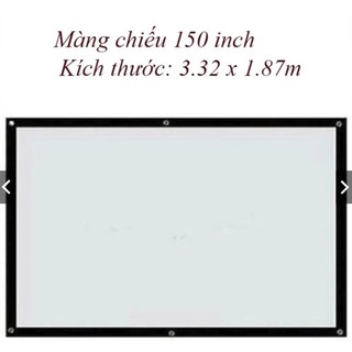 Màn chiếu 150 inch cỡ lớn xếp gọn cho máy chiếu