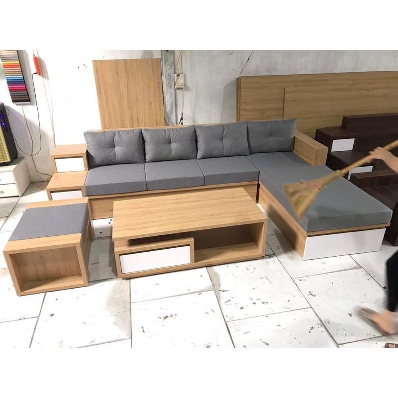 Ghế Sofa phòng khách gỗ công nghiệp