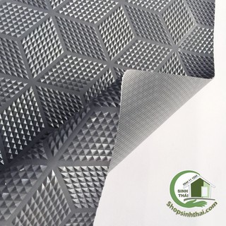 Thảm nhựa kim cương chống trơn trượt dùng cho toillet, bể bơi - [ 50cm x khổ 90cm ] màu xám